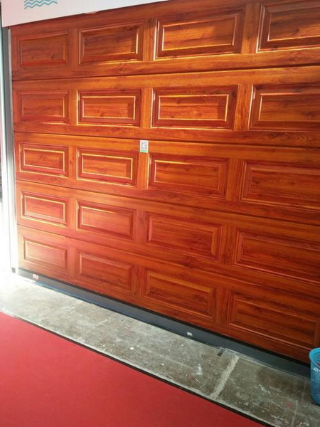 how to paint aluminum garage door faux wood_2