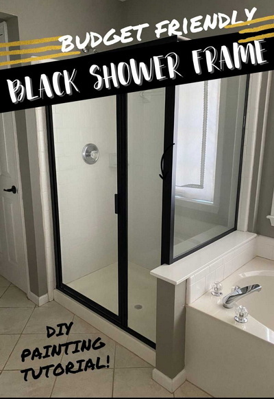 Paint Aluminum Shower Door Frame_2