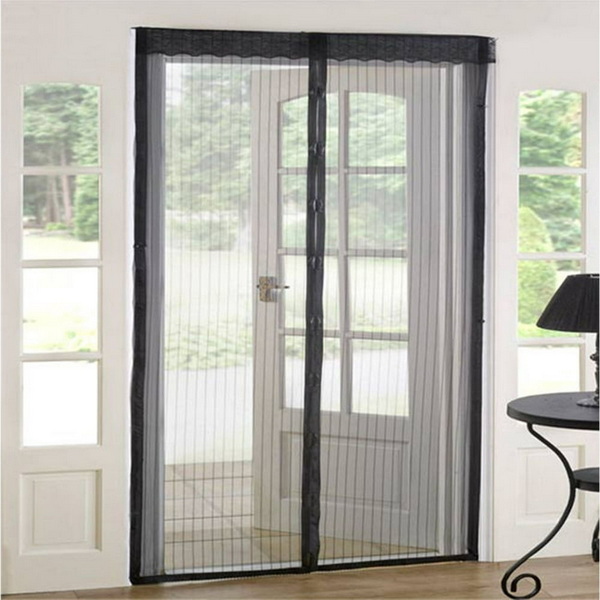 Apply The Magnetic Screen Doors To black Aluminum Siding_3